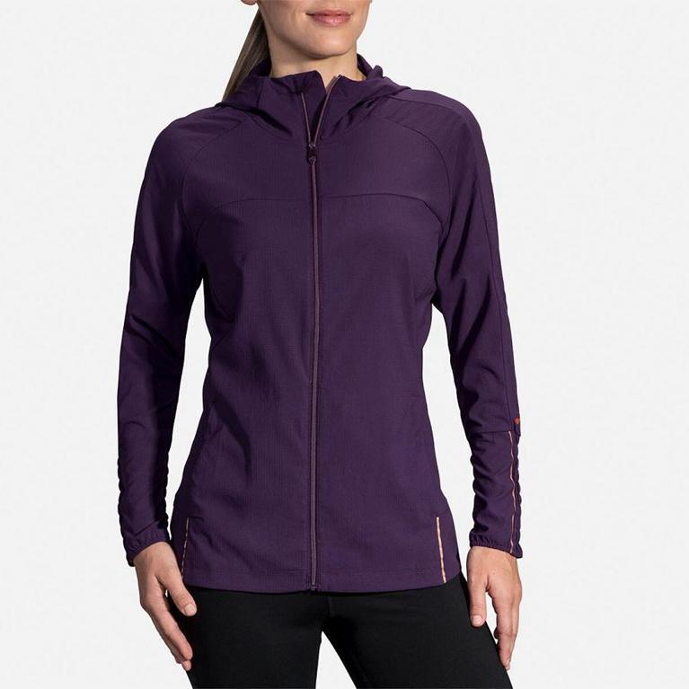 Brooks Canopy Womens Running Jackets - Purple - Indonesia (EIMR-58704)